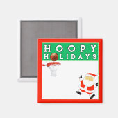 バスケットボールクリスマスストッキングスタッフマグネット マグネット (正面/裏面)