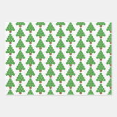 バスケットボールクリスマスツリー ラッピングペーパーシート (正面3)