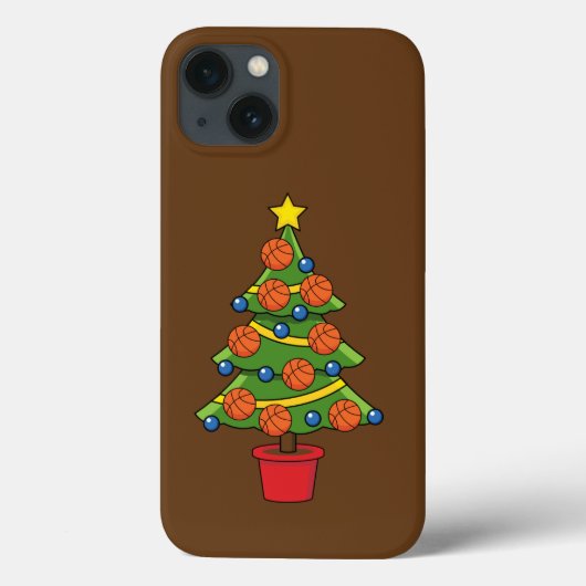 バスケットボールクリスマスツリー Case-Mate iPhoneケース (裏面)