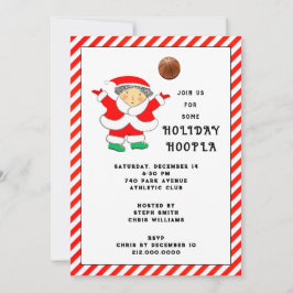 バスケットボールクリスマスパーティー 招待状