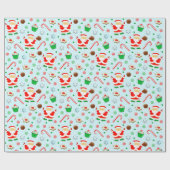 バスケットボールクリスマスプレゼント ラッピングペーパー (フラット)