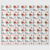 バスケットボールクリスマスプレゼント ラッピングペーパー (フラット)