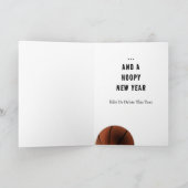 バスケットボールクリスマスホリデーカード シーズンカード (内部)