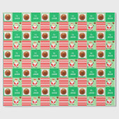 バスケットボールクリスマスホリデーギフト ラッピングペーパー (フラット)