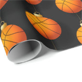 バスケットボールクリスマスホリデーデコレーションスポーツ ラッピングペーパー (ロールコーナー)