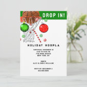 バスケットボールクリスマスホリデーパーティー 招待状 (スタンド正面)