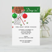 バスケットボールクリスマスホリデーパーティー 招待状 (スタンド正面)