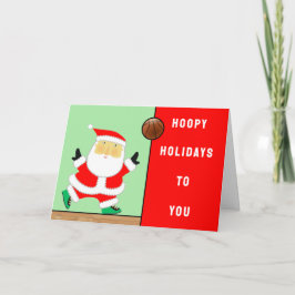 バスケットボールクリスマスポストカード カード