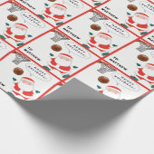 バスケットボールクリスマスラッピング紙 ラッピングペーパー (角)