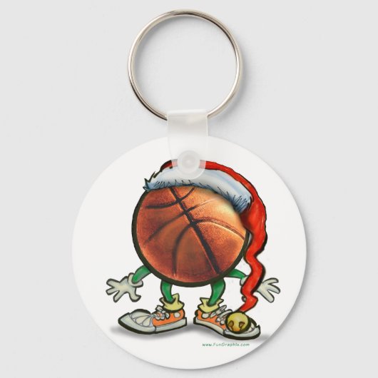 バスケットボールクリスマス キーホルダー (正面)
