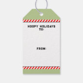 バスケットボールクリスマス ギフトタグ (裏面)