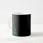 バスケットボールクリスマス コーヒーマグカップ (正面左)