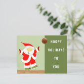 バスケットボールクリスマス シーズンポストカード (スタンド正面)