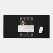 バスケットボールクリスマス デスクマット (キーボード&マウス)