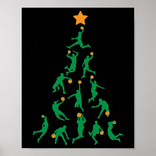 バスケットボールクリスマス ポスター (正面)
