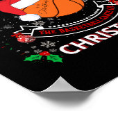 バスケットボールクリスマス ポスター (角)