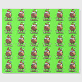 バスケットボールクリスマス ラッピングペーパー (フラット)