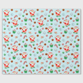 バスケットボールクリスマス ラッピングペーパー (フラット)