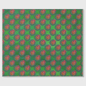 バスケットボールクリスマス ラッピングペーパー (フラット)