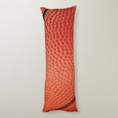 バスケットボールクローズアップオレンジとブラック ボディピロー (裏面 (縦))