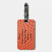 バスケットボールクローズアップカスタム ラゲッジタグ (裏面縦)