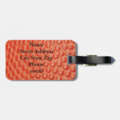 バスケットボールクローズアップカスタム ラゲッジタグ (裏面横)