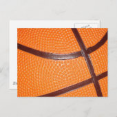 バスケットボールクローズアップテクスチャスキン ポストカード (正面/裏面)