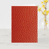 バスケットボールクローズアップテクスチャ カード (黄色い花)