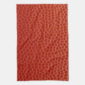 バスケットボールクローズアップテクスチャ キッチンタオル (縦)