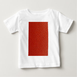 バスケットボールクローズアップテクスチャ ベビーTシャツ