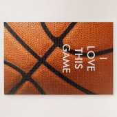 バスケットボールクローズアップ人気がある- Sports Art ジグソーパズル (横)