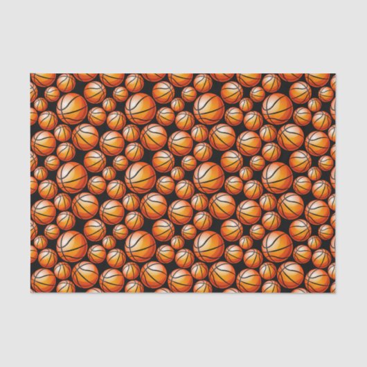 バスケットボールクールスポーツタイルパーティー 薄葉紙 (正面)