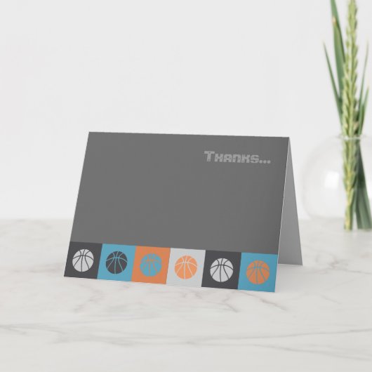 バスケットボールクールバーバルミツワーサンキューカード サンキューカード (正面)