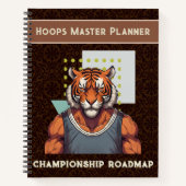 バスケットボールクール愛好家のためのタイガーギフト監督ファン ノートブック (正面)