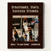 バスケットボールクール愛好家のためのタイガーギフト監督ファン ノートブック (裏面)