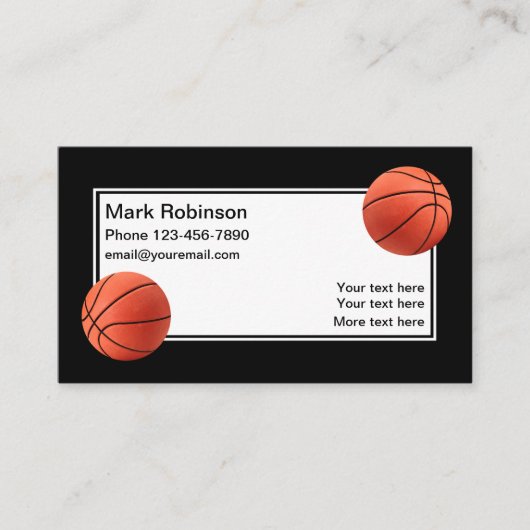 バスケットボールクール競技 名刺 (正面)