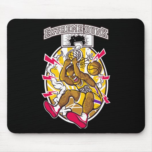 バスケットボールグラフィック マウスパッド (正面)