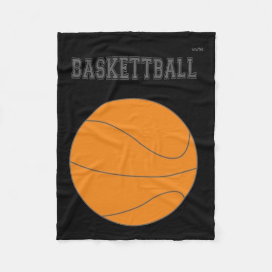 バスケットボールグラフィック#1 フリースブランケット (正面)