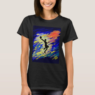 バスケットボールグラフィック Tシャツ