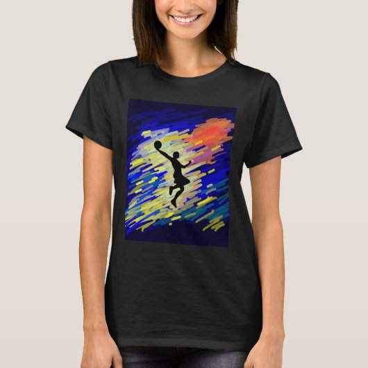 バスケットボールグラフィック Tシャツ (正面)