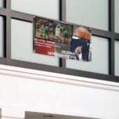 バスケットボールグランジシニアスポーツバナー 横断幕 (ビルの外側)