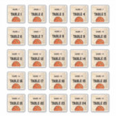 バスケットボールゲスト名2" シール (正面)