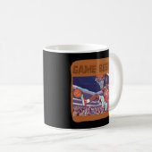 バスケットボールゲームが始まる コーヒーマグカップ (正面右)