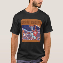 バスケットボールゲームが始まる Tシャツ
