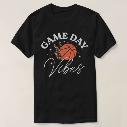 バスケットボールゲームデイビベス Tシャツ (デザイン正面)
