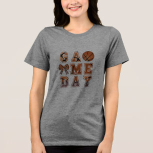 バスケットボールゲームデーTシャツ トライブレンドTシャツ