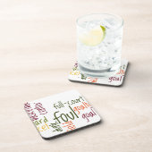 バスケットボールゲームビューティフル文字引用文 コースター (右側)