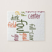 バスケットボールゲームビューティフル文字引用文 ジグソーパズル (横)