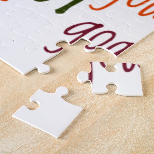 バスケットボールゲームビューティフル文字引用文 ジグソーパズル (側面)