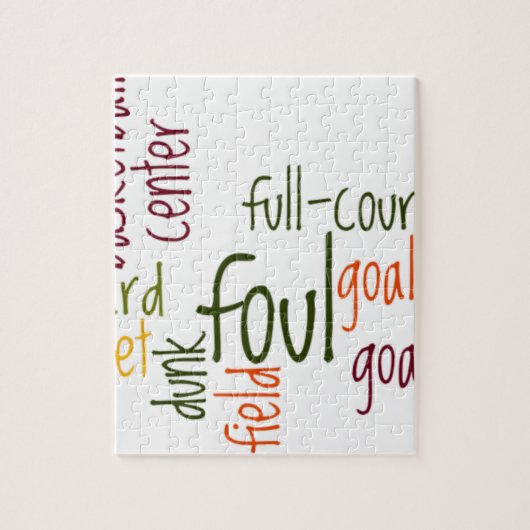 バスケットボールゲームビューティフル文字引用文 ジグソーパズル (縦)